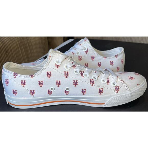 Row One Unisex New York‎ Mets canvas Logo Shoes Mens 9.5 Woman’s 11 main image 4